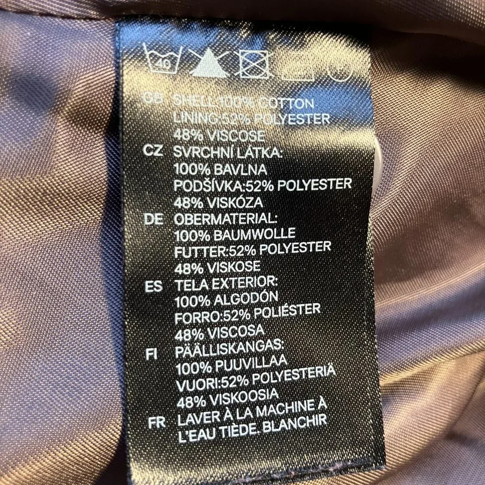 H&M Cotton Fit and Flare Floral Dress Sz 8 - Picture 3 of 8